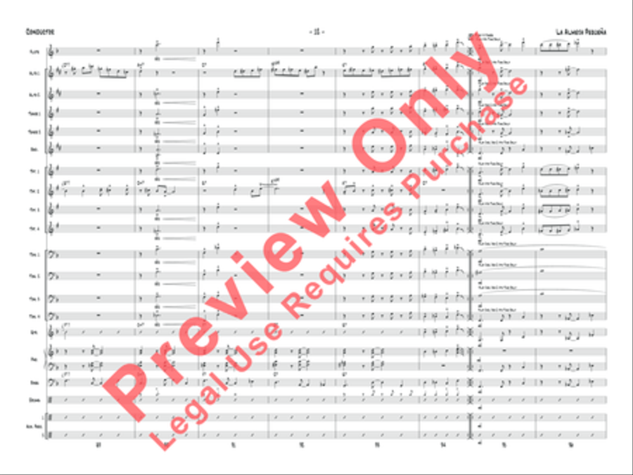 La Almeja Pequeña La Almeja Pequeña Jazz Ensemble scores gallery preview page 13