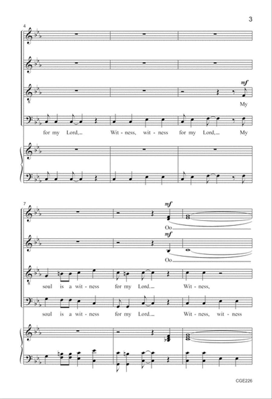 My Soul Is a Witness My Soul Is a Witness 4-Part scores gallery preview page 3