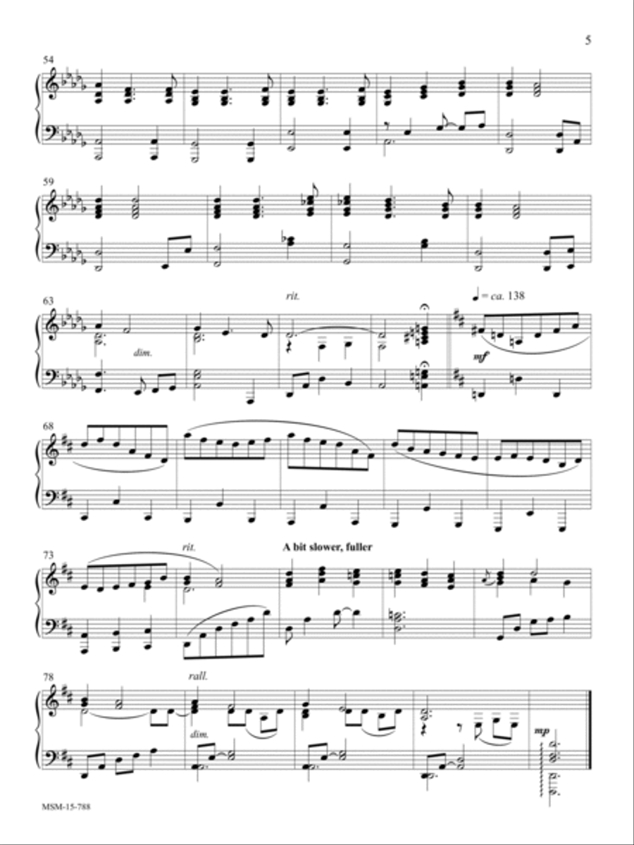 Peace Like a River Piano Solo scores gallery preview page 5