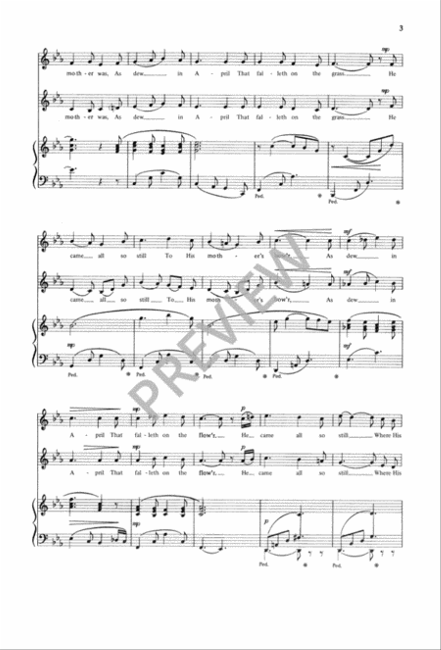 I Sing of a Maiden SA scores gallery preview page 4