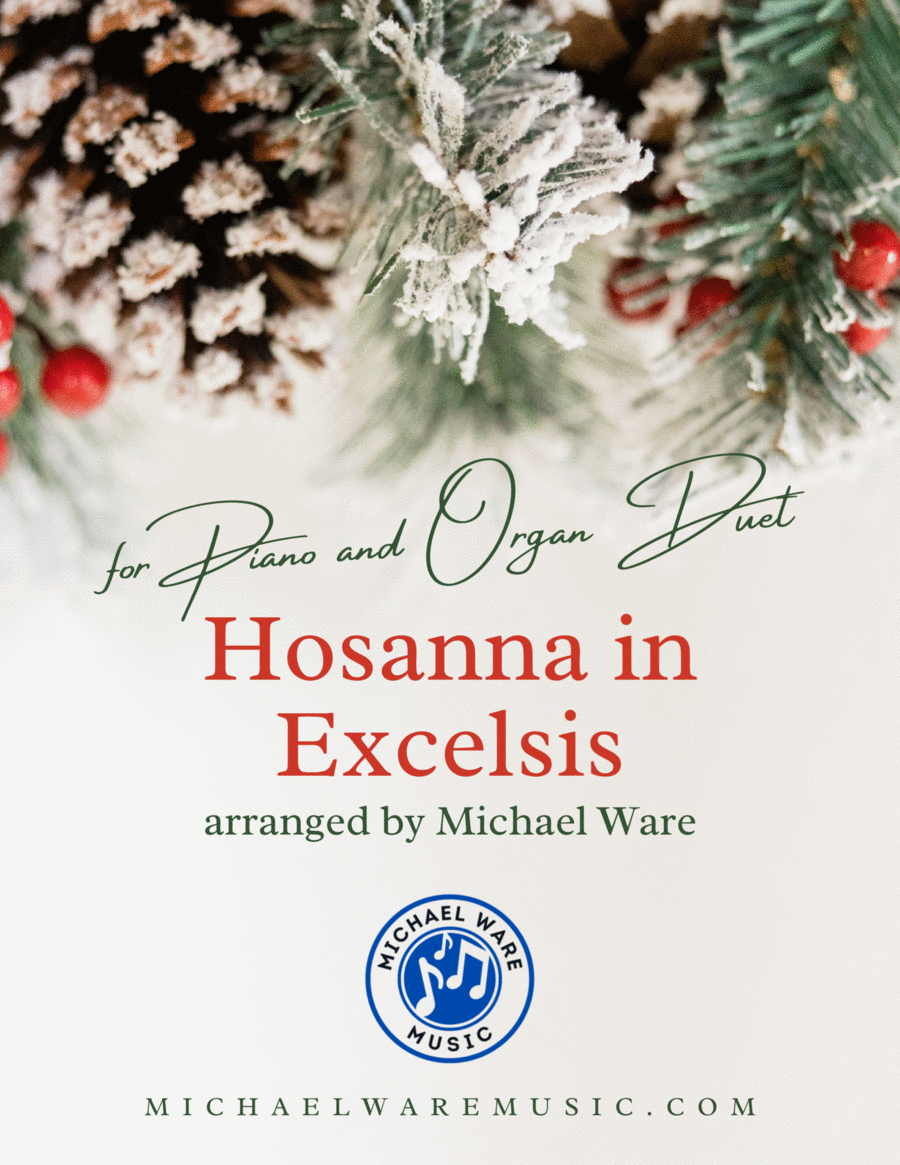 Hosanna In Excelsis (Ding Dong Merrily on High) Piano scores gallery preview page 1
