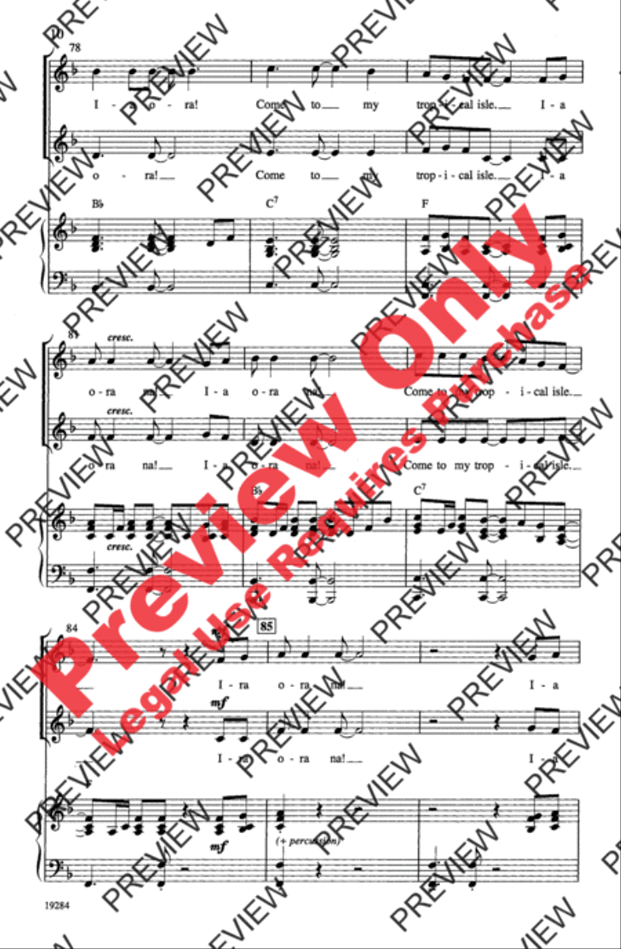 Ia Ora! (Tahitian for Hello) 2-Part scores gallery preview page 10