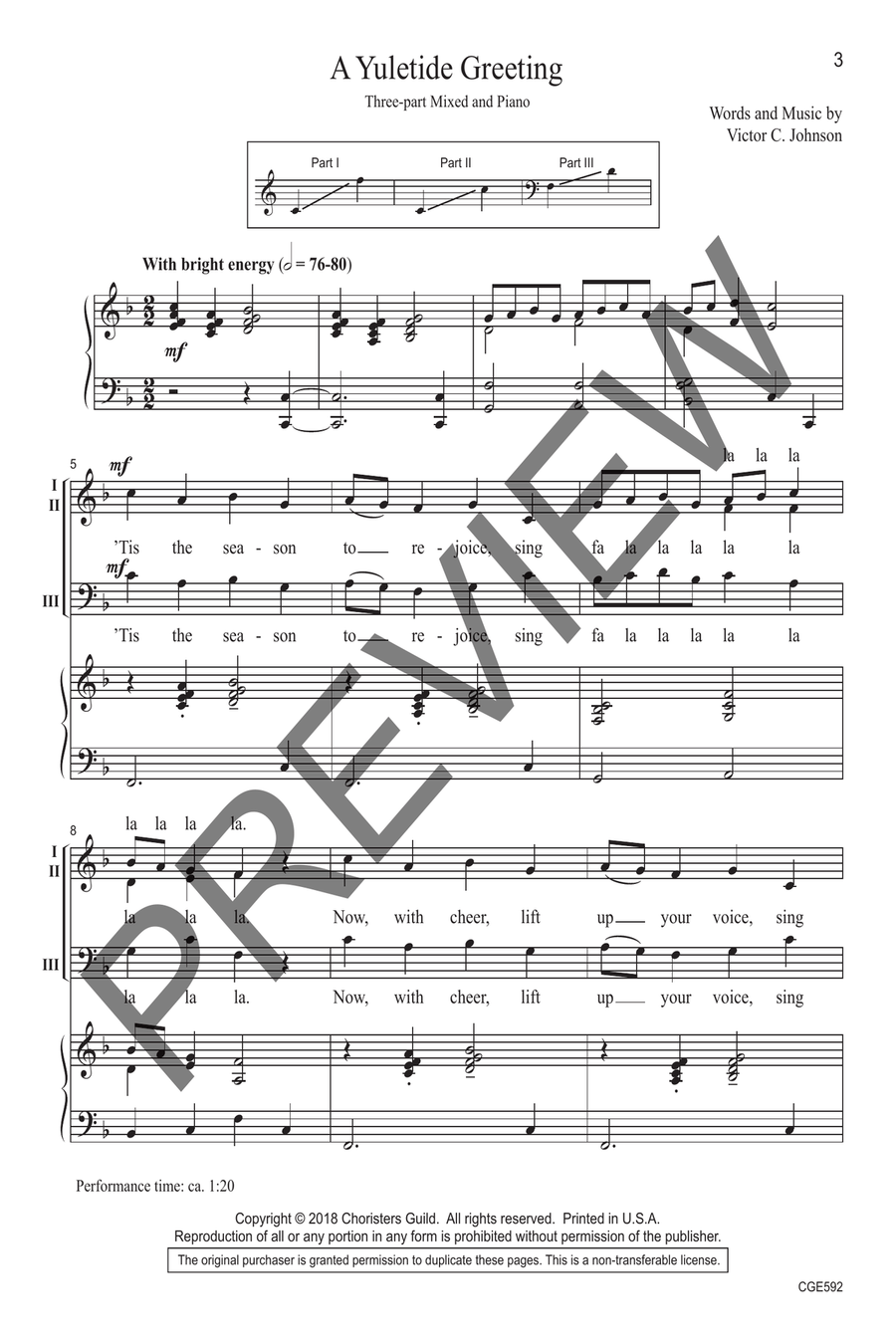 Together in Song at Christmas - Volume II: Three-part Mixed 3-Part scores gallery preview page 3