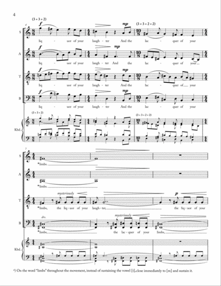 Love, thricewise Divisi scores gallery preview page 3