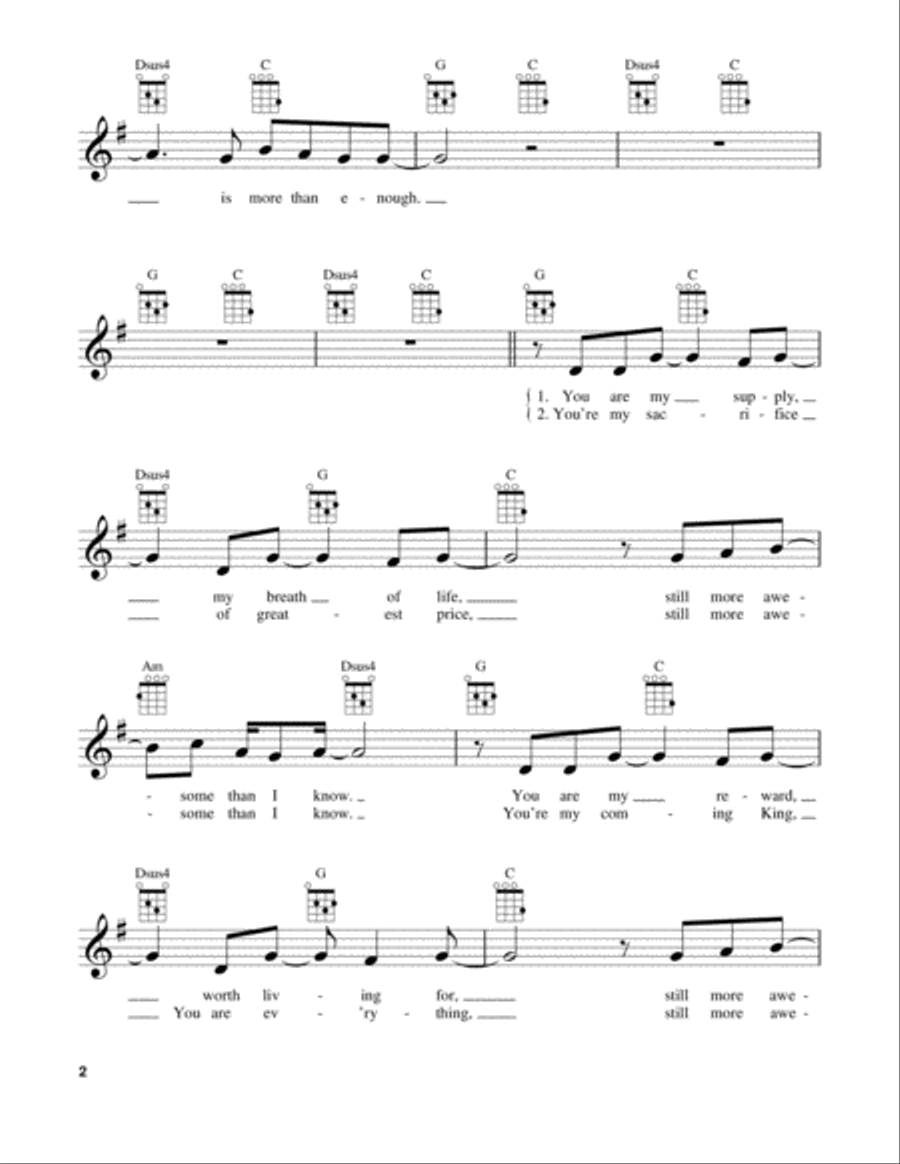 Enough Enough Ukulele scores gallery preview page 2