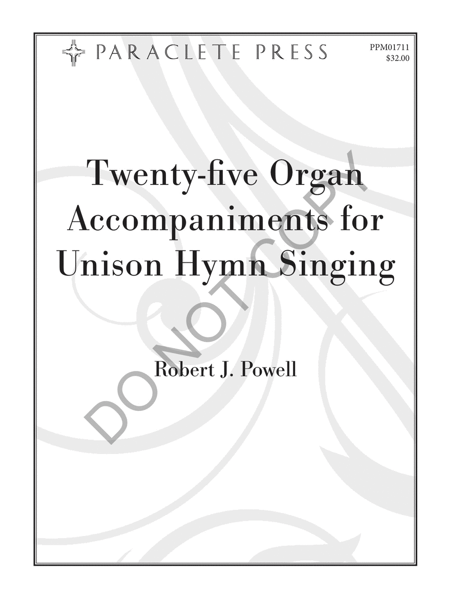 Twenty-five Organ Accompniments for Unison Hymn Singing Unison Choir scores gallery preview page 1