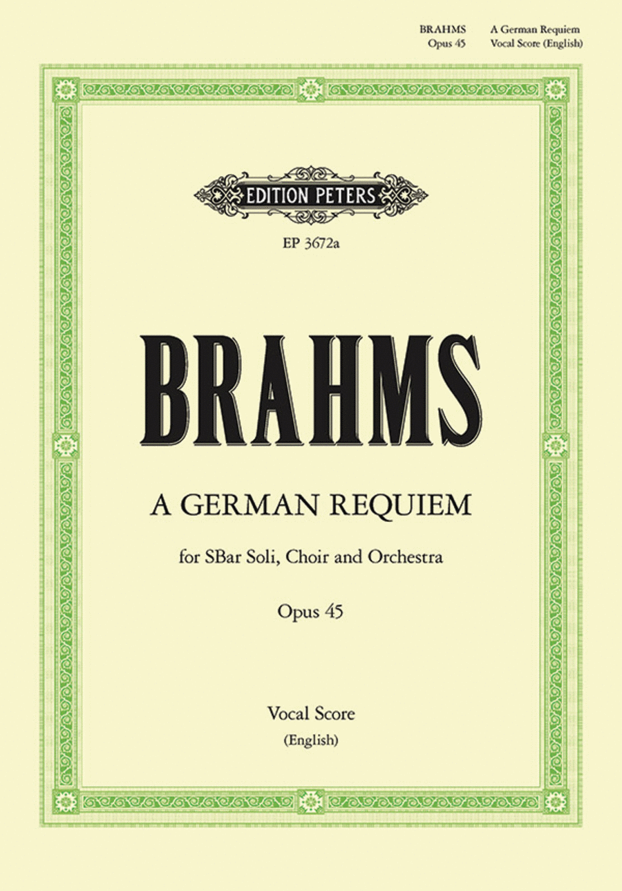 German Requiem 4-Part scores gallery preview page 1