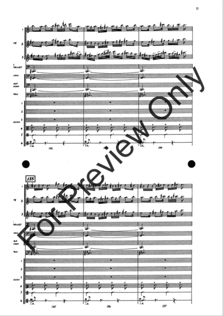 Agincourt Hymn (Score) Concert Band scores gallery preview page 35