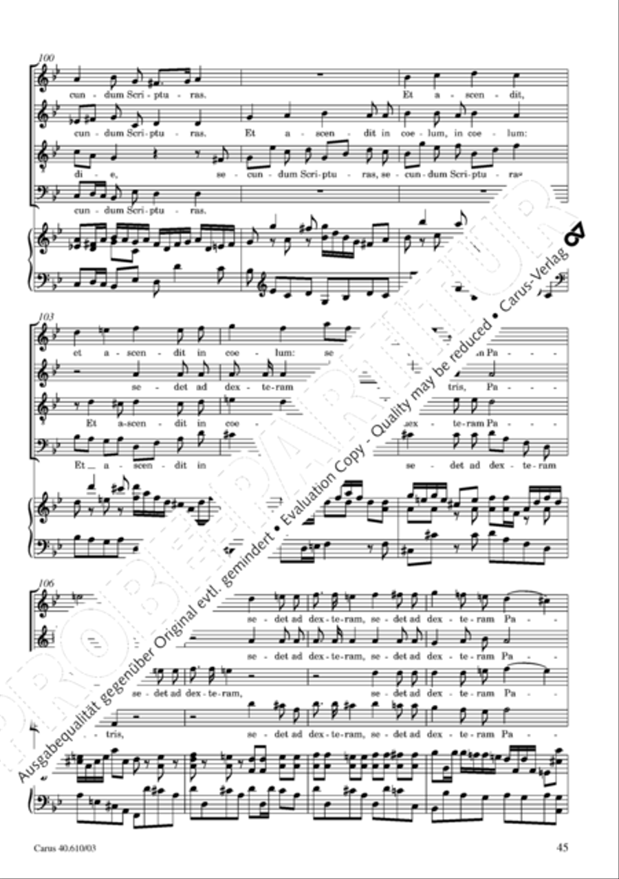 Theresienmesse in B 4-Part scores gallery preview page 46