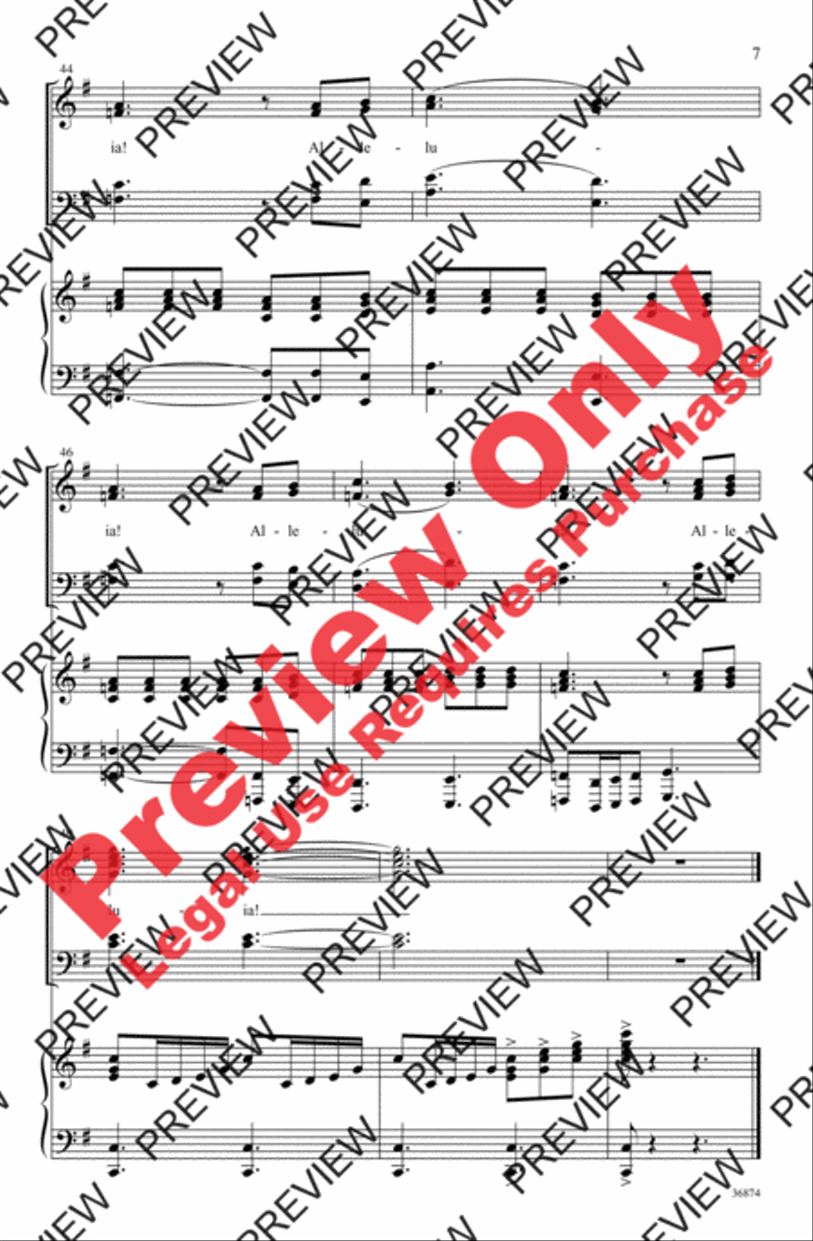 Sing Joyful Alleluias Sing Joyful Alleluias 4-Part scores gallery preview page 7