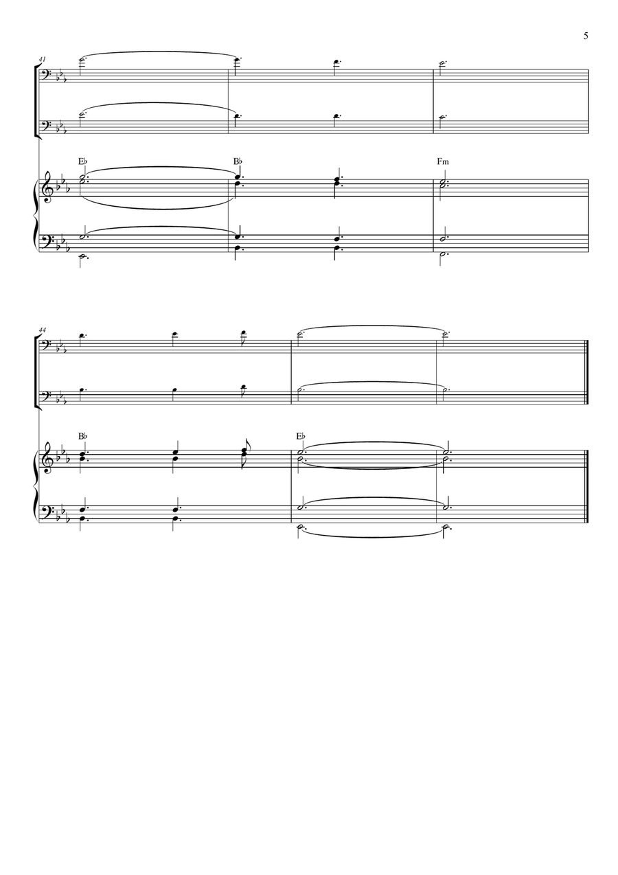 O Holy Night Trombone Duet scores gallery preview page 5