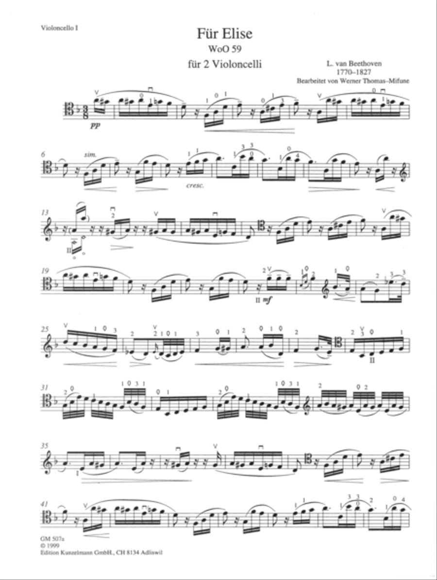 Für Elise Für Elise Set of Parts scores gallery preview page 2