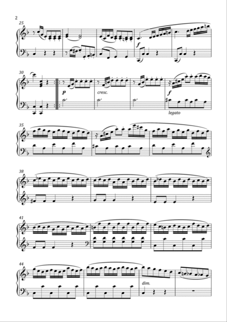 Clementi - Sonatina No.4 in F Major - Intermediate Piano Method scores gallery preview page 3