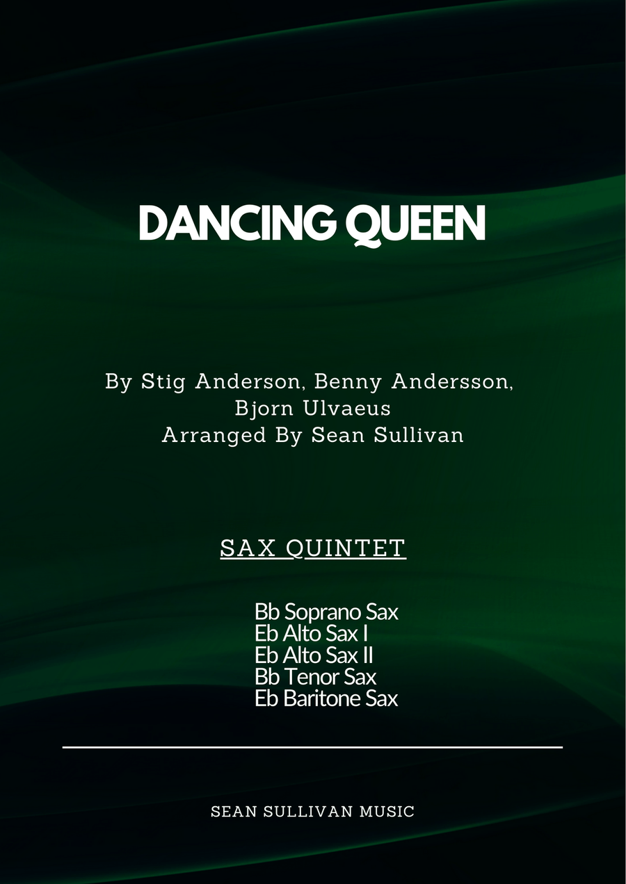 Dancing Queen Saxophone Quintet scores gallery preview page 1