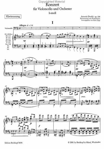 Violoncello Concerto in B minor Op. 104