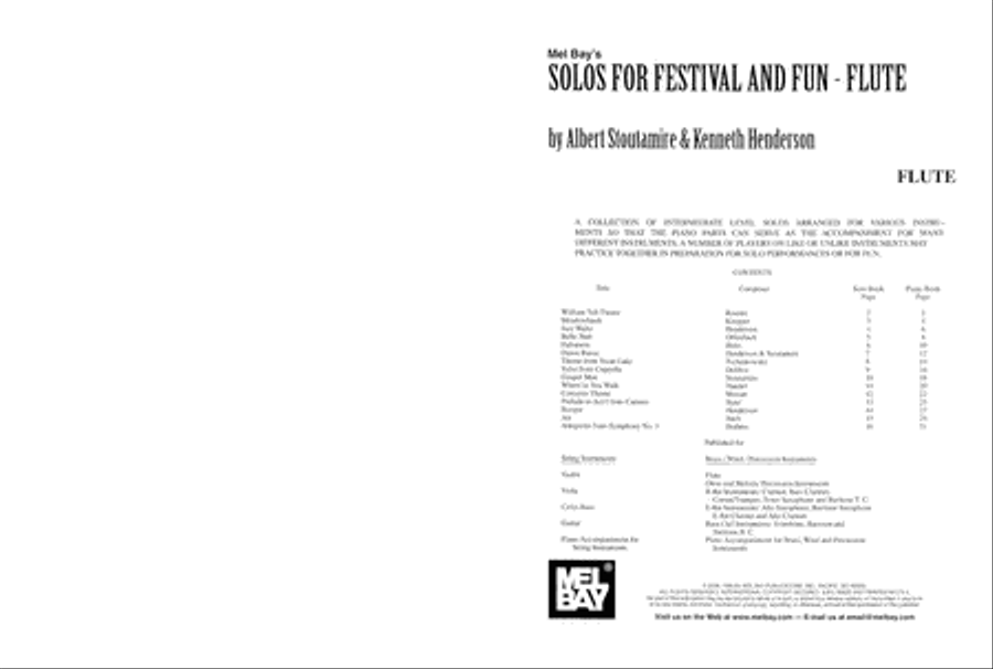Solos for Festival and Fun - Flute Flute Solo scores gallery preview page 2