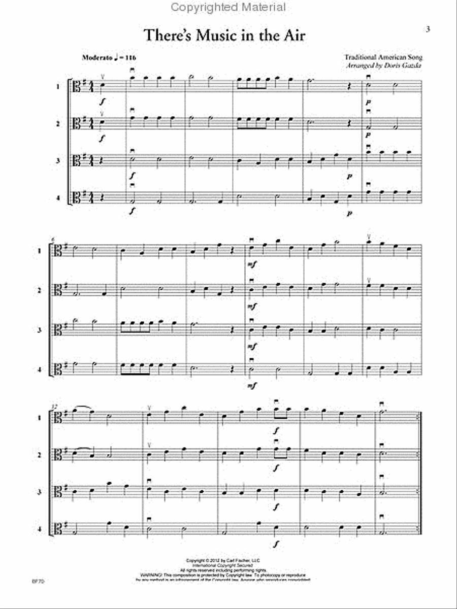 Progressive Quartets for Strings String Orchestra scores gallery preview page 2