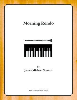 Book cover for Morning Rondo - Clarinet & Piano
