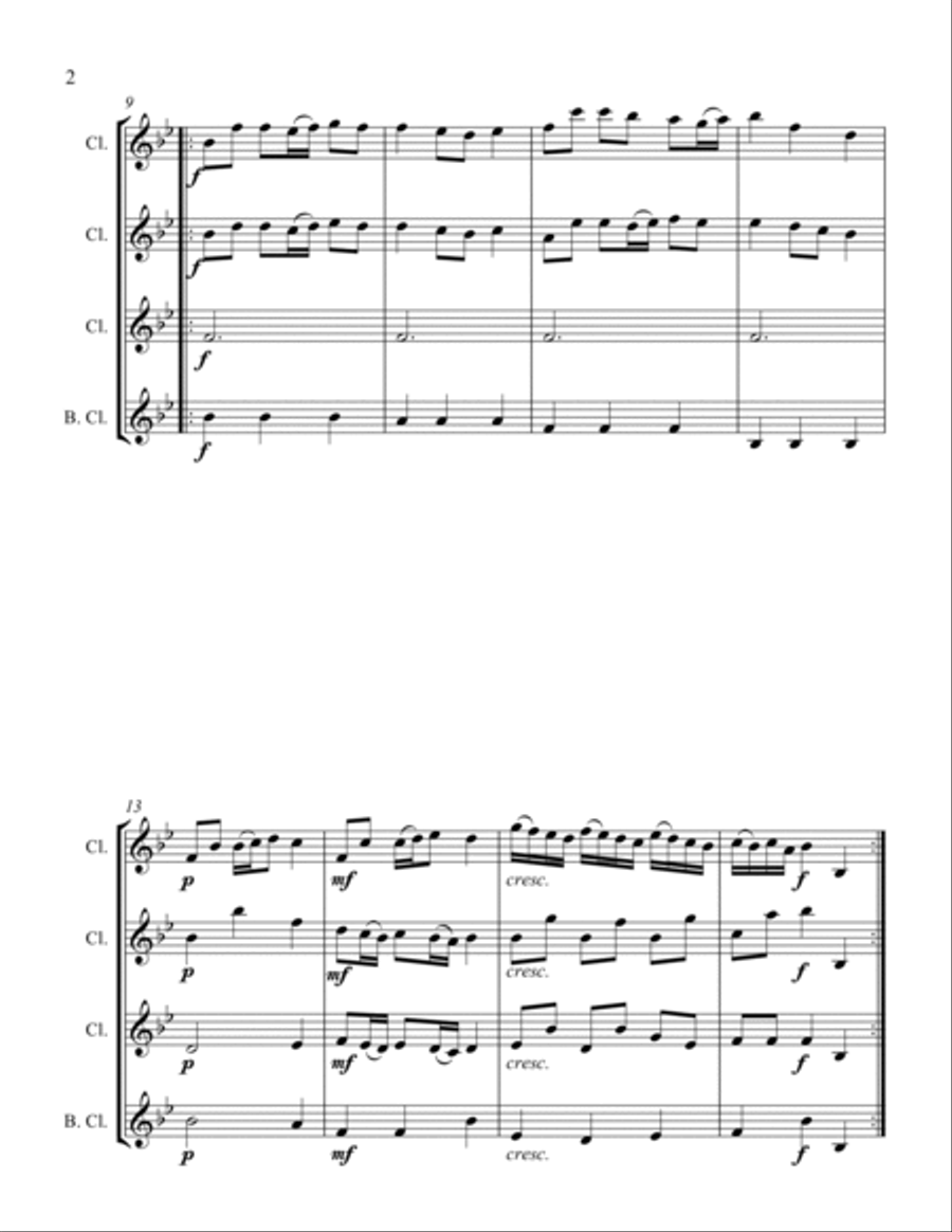 Polonaise Polonaise Woodwind Quartet scores gallery preview page 2