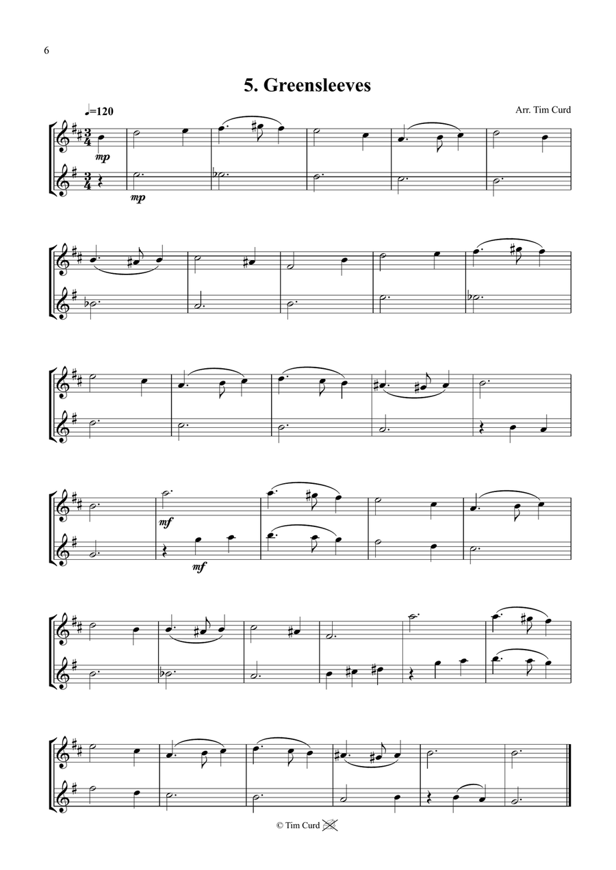 14 Fun Duets For Alto And Tenor Saxophone Woodwind Duet scores gallery preview page 6