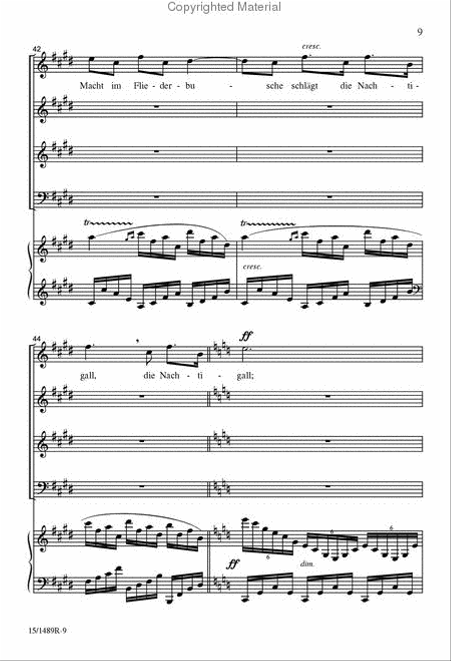 O Schöne Nacht 4-Part scores gallery preview page 8