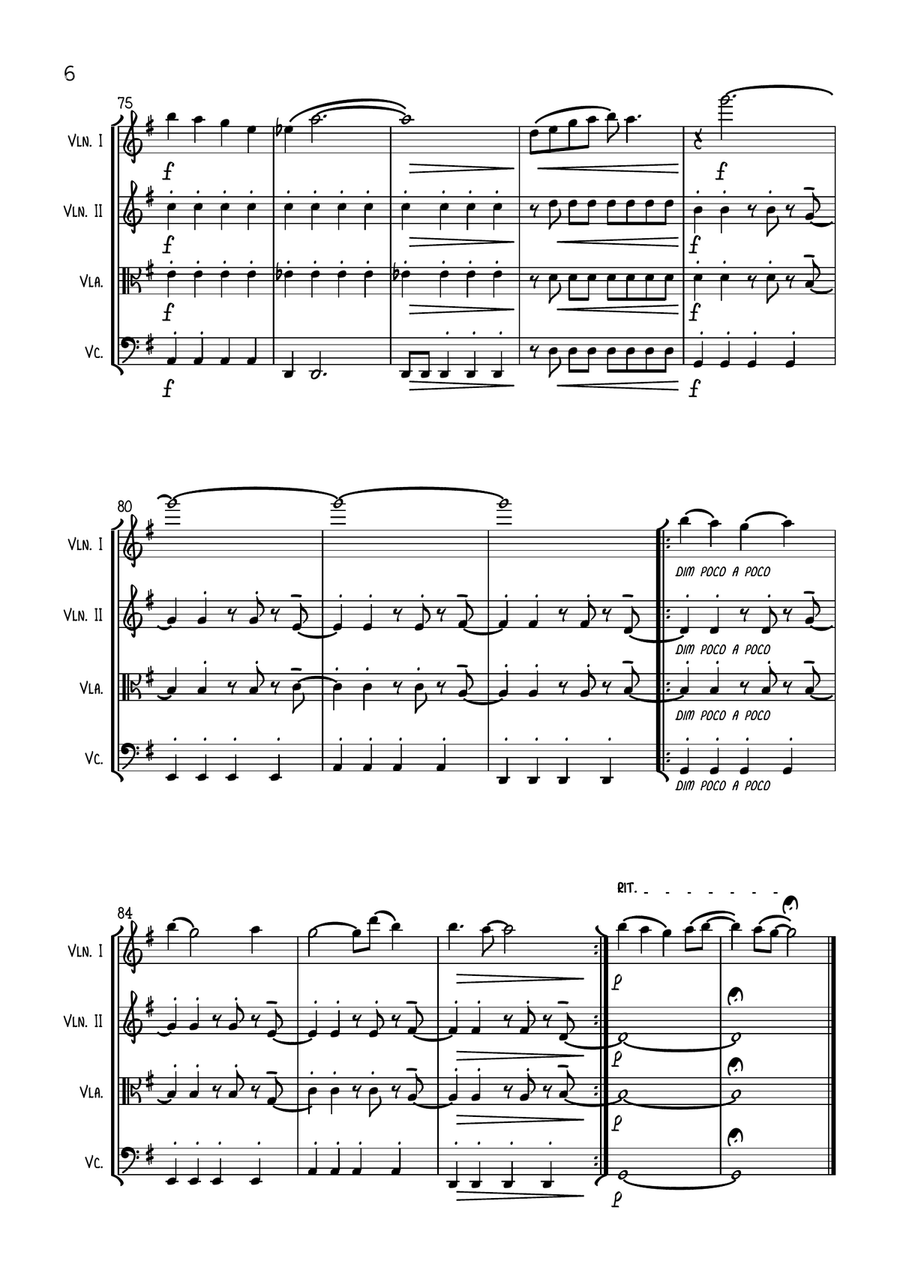 All I Want For Christmas Is You String Quartet scores gallery preview page 6