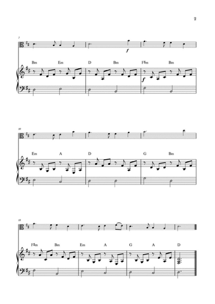 Auld Lang Syne for Easy Viola and Piano image number null