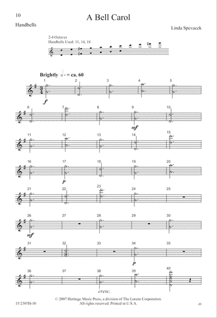 A Bell Carol 2-Part scores gallery preview page 10