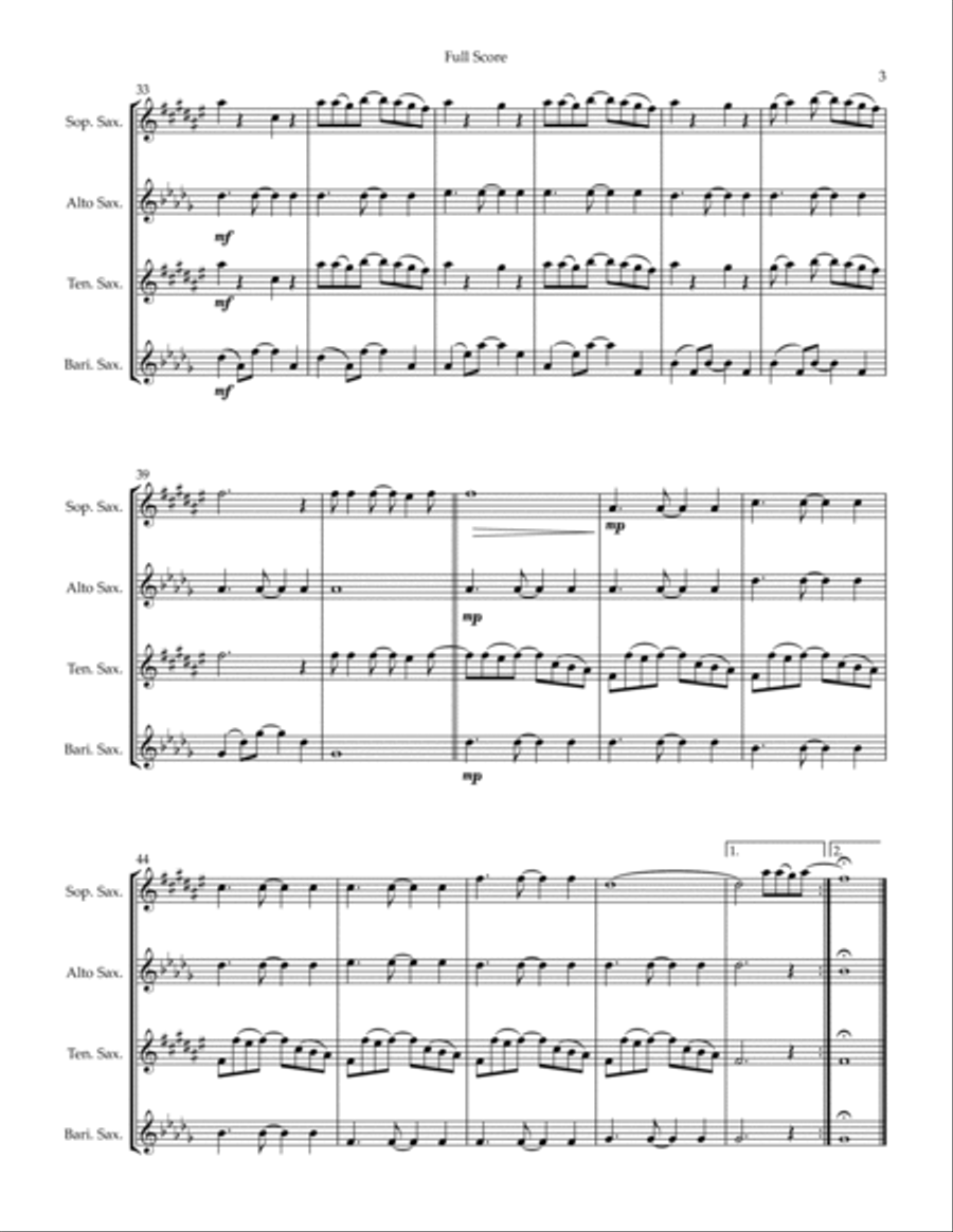 Photograph Photograph Woodwind Quartet scores gallery preview page 3