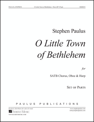 O Little Town of Bethlehem - Part Set