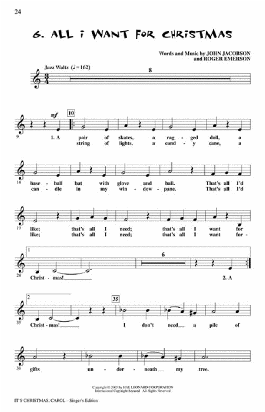 It's Christmas, Carol! Choir scores gallery preview page 7