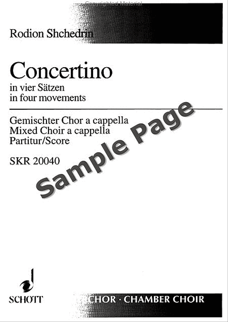 Concertino Concertino Mixed Choir scores gallery preview page 2