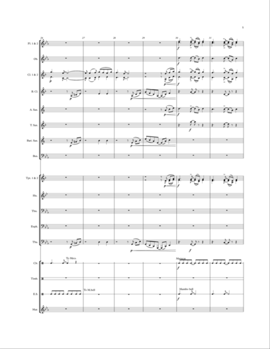 El Camino Real El Camino Real Concert Band scores gallery preview page 5