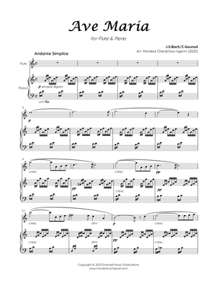 AVE MARIA GOUNOD for Flute & Piano