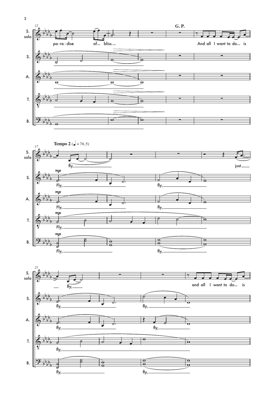 Fly To Paradise 4-Part scores gallery preview page 2