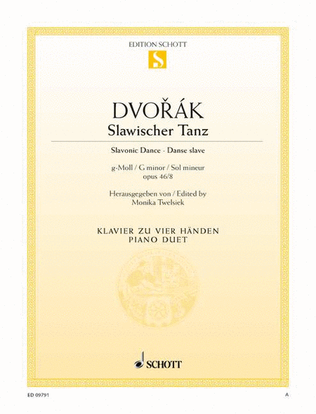 Book cover for Slavonic Dance G minor, Op. 46/8