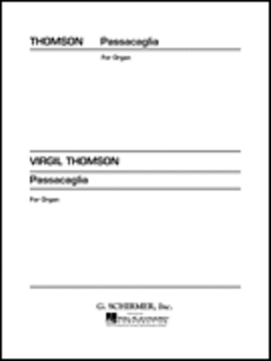 Passacaglia Organ scores gallery preview page 1
