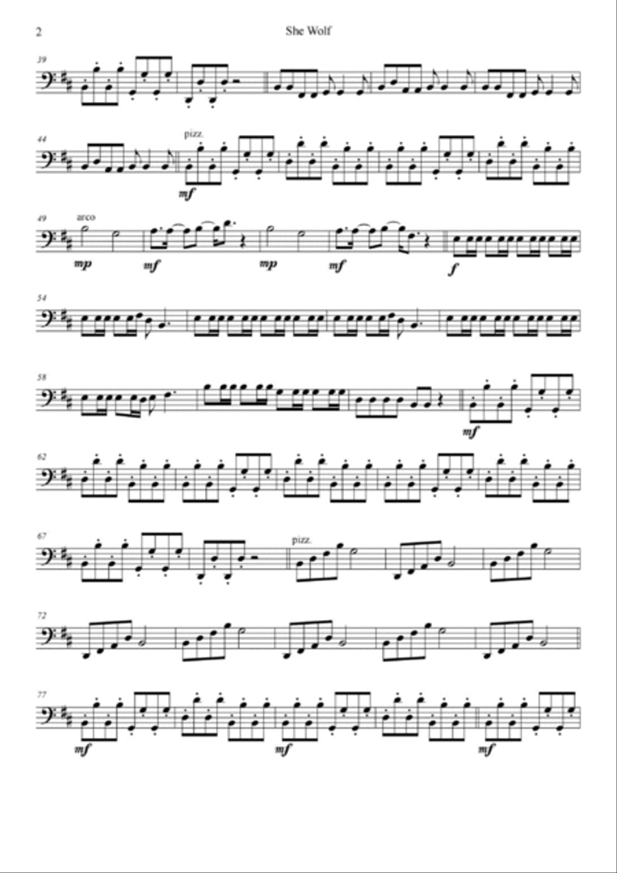 She Wolf String Quartet scores gallery preview page 4