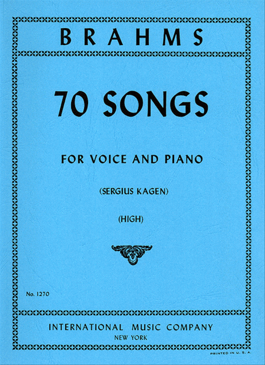 70 Songs. High. (G. & E.) High Voice scores gallery preview page 1