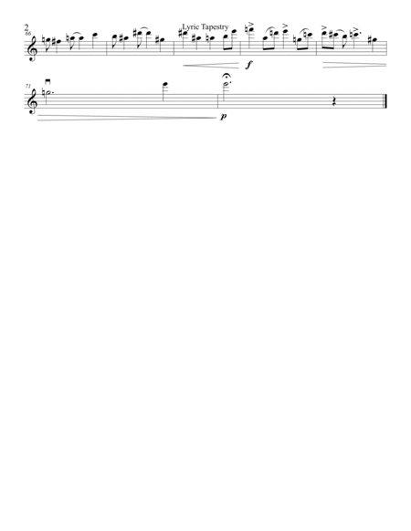 Lyric Tapestry - String Quartet image number null