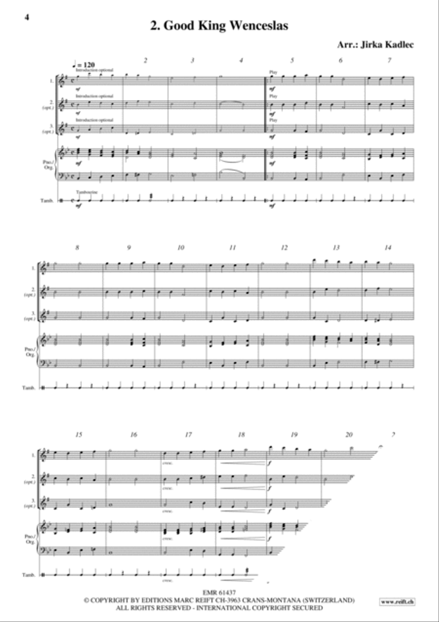 12 Easy Christmas Songs Woodwind Duet scores gallery preview page 4