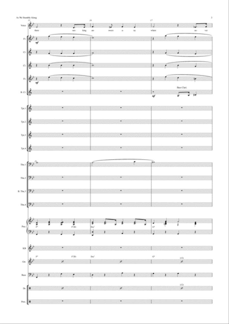 As We Stumble Along Jazz Ensemble scores gallery preview page 3