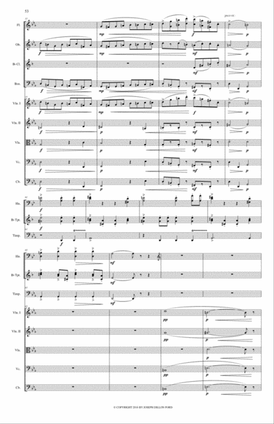 Symphony in C MINOR - The Fitch Symphony - 4th movement (Rondo Allegro) Full Orchestra scores gallery preview page 6