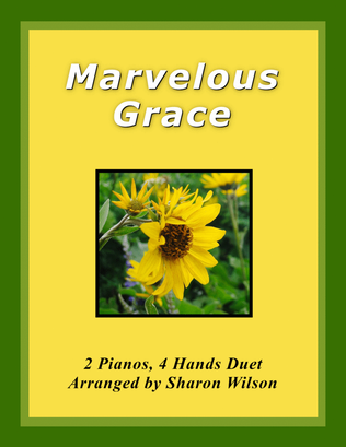 Book cover for Marvelous Grace (2 Pianos, 4 Hands Duet)