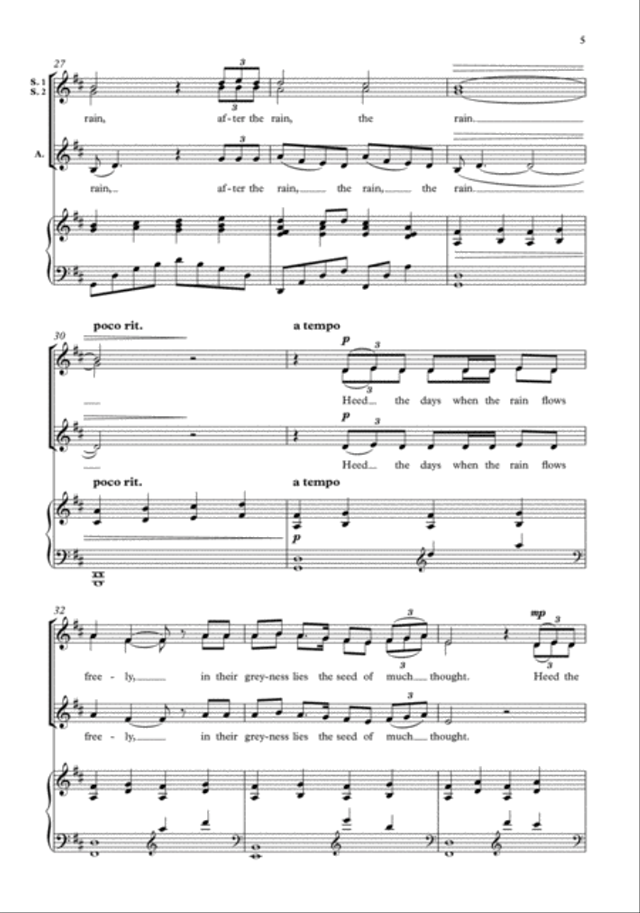 After the Rain SSA scores gallery preview page 3