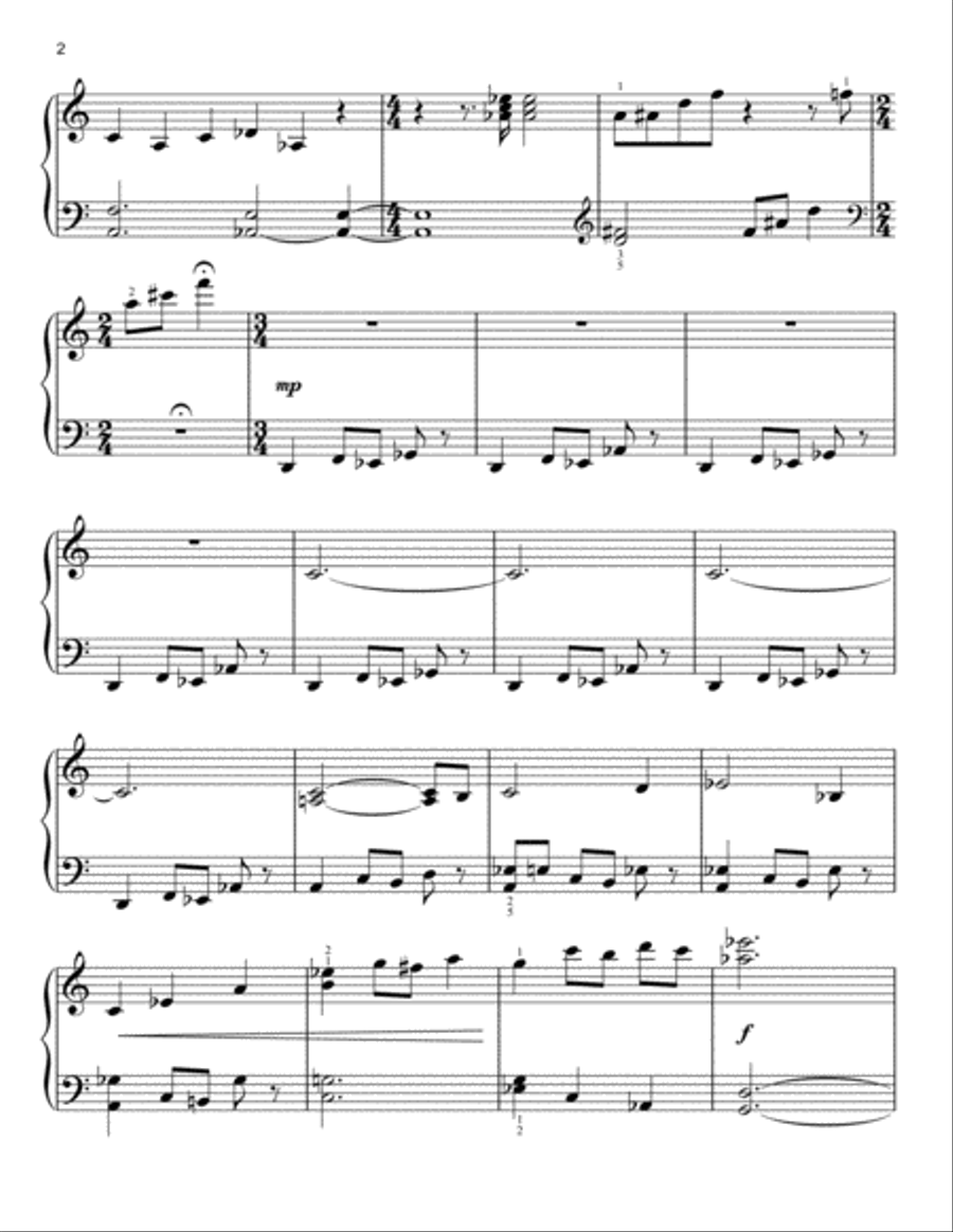 Savareen Stand-Off (from Solo: A Star Wars Story) Easy Piano scores gallery preview page 2