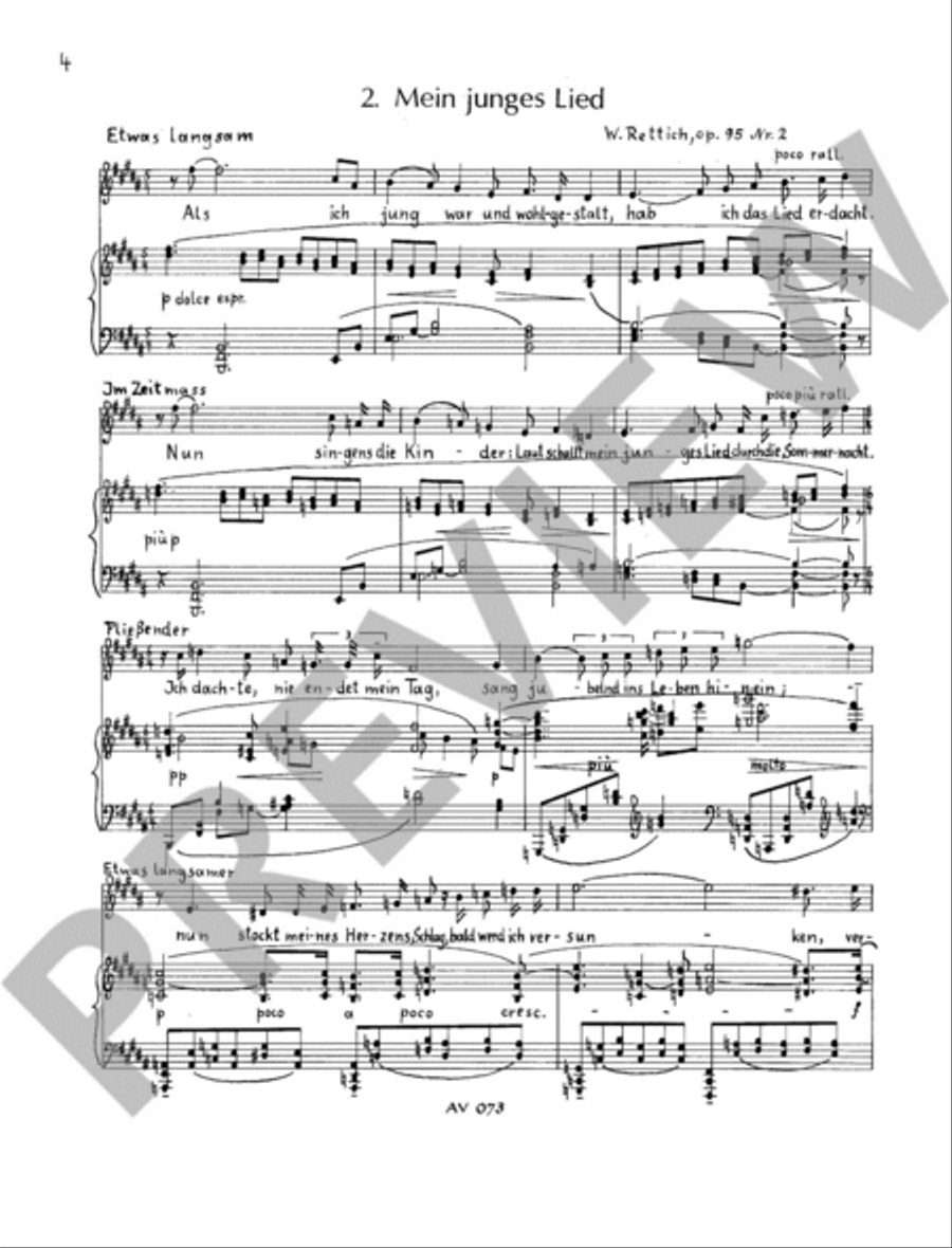 Ricarda Huch-Zyklus V op. 95 Mezzo-Soprano Voice scores gallery preview page 3