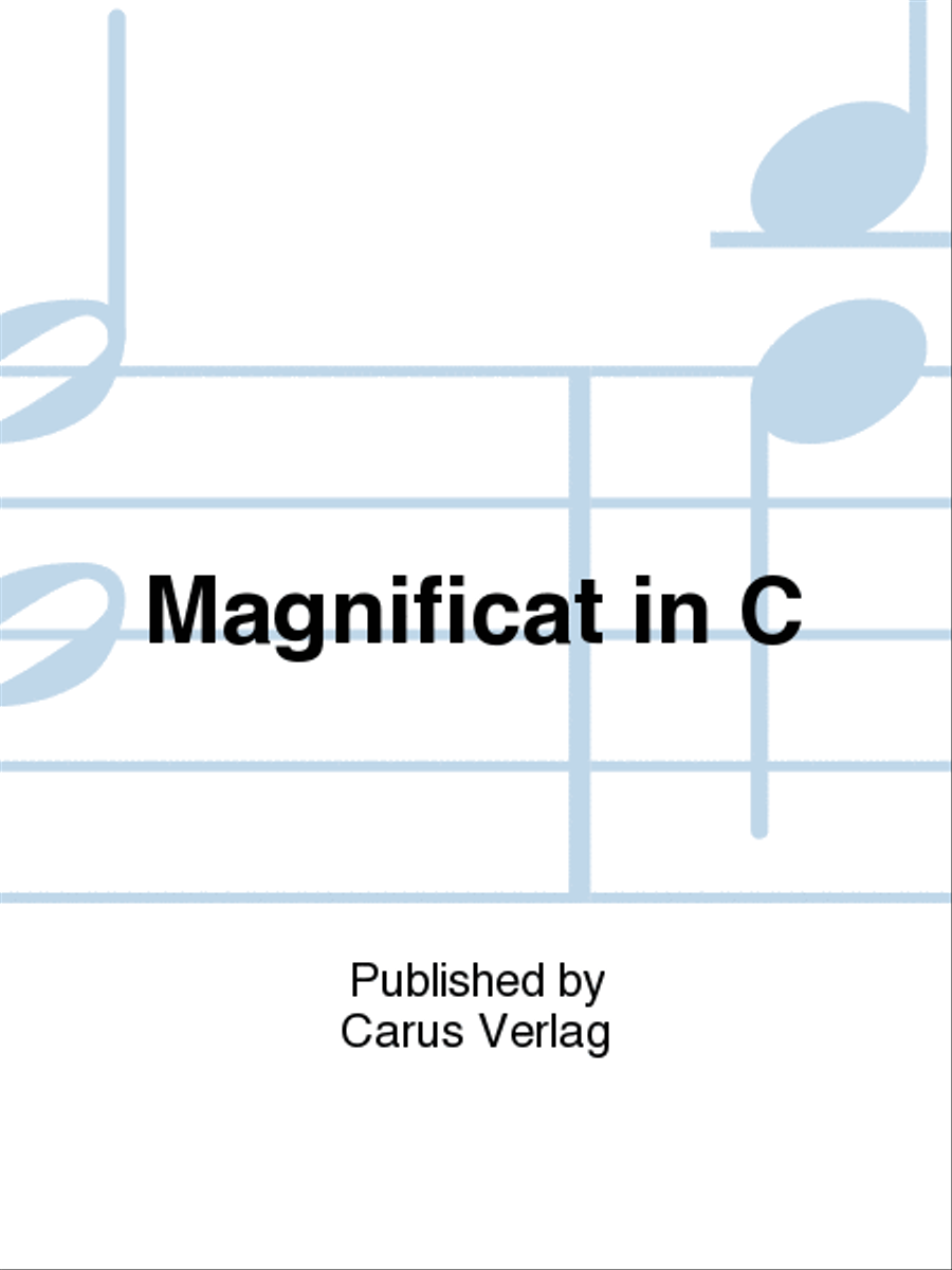 Magnificat in C major 4-Part scores gallery preview page 1