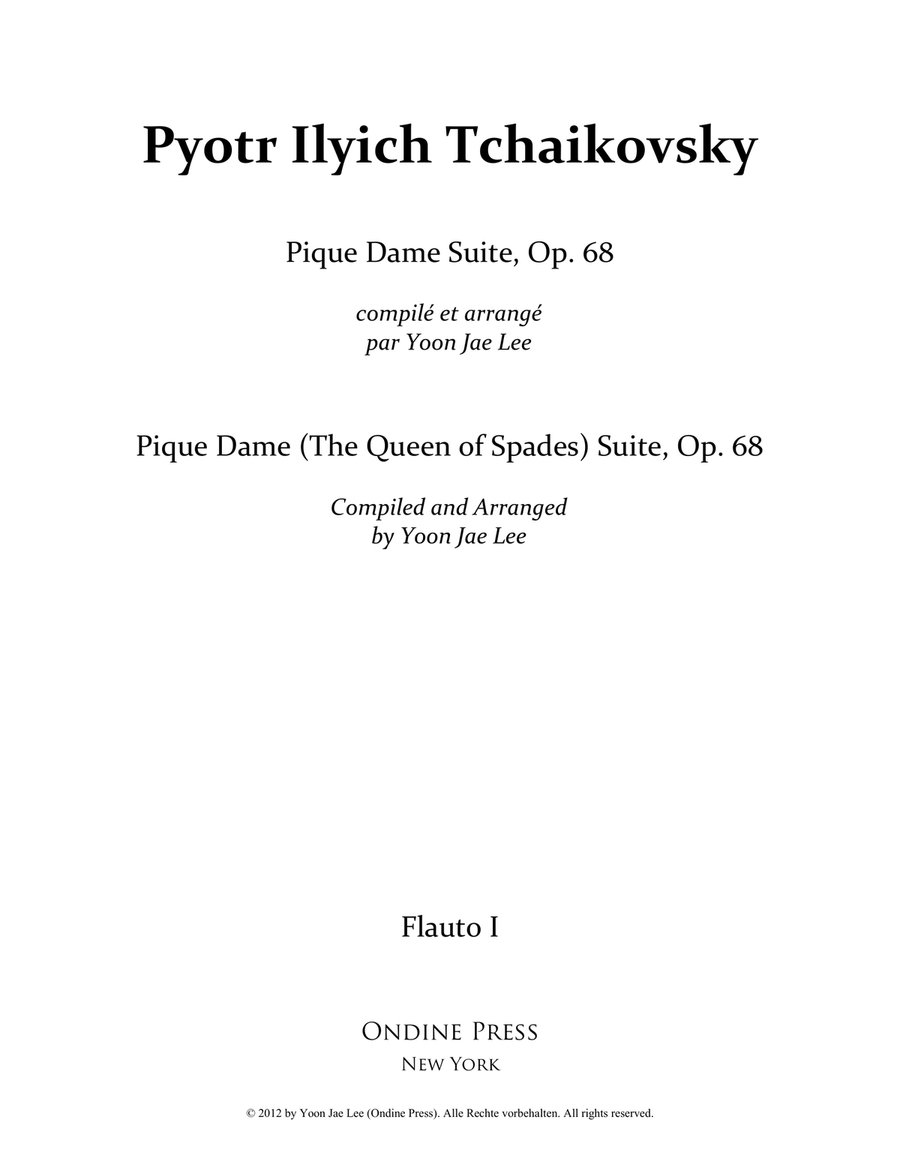Tchaikovsky (arr. Lee): Pique Dame (The Queen of Spades) Suite, Op. 68, Set of Parts Full Orchestra scores gallery preview page 4