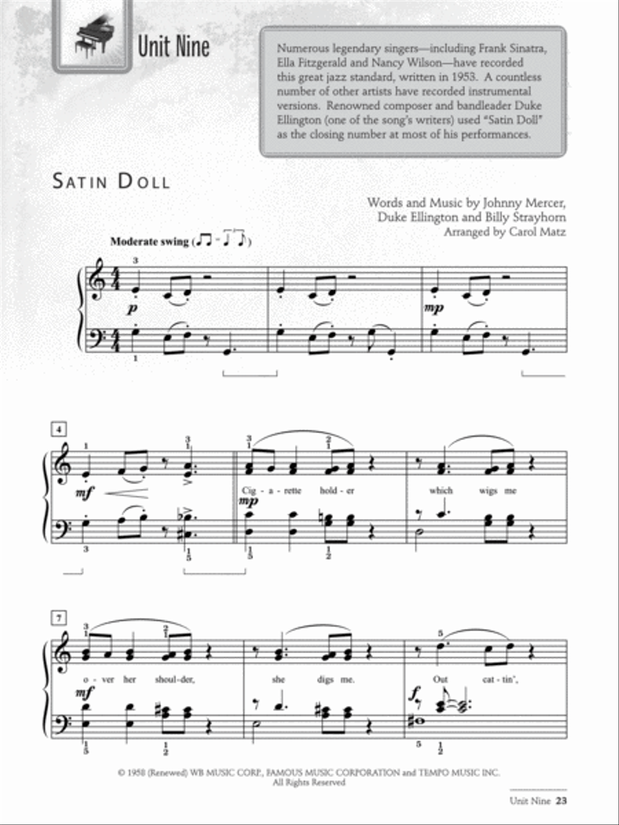 I Used to Play Piano -- 40s and 50s Hits Piano Method scores gallery preview page 4